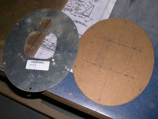 Need to do another plate offset of 3/4 (to left), the aft hole will be 1 inch to right side